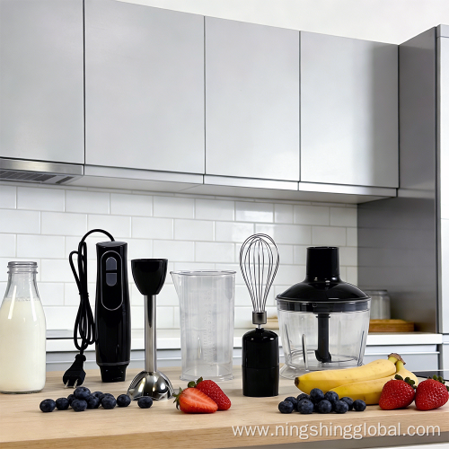 2026 High Power 500W Stainless Steel Hand Blender with Chopper
